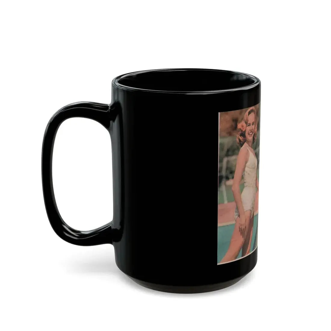 Terry Moore #535 - 5x6 Magazine Page Photo Clipping (Vintage Female Icon) Black Coffee Mug - Go Mug Yourself