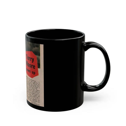 Terry Moore #535 - 5x6 Magazine Page Photo Clipping (Vintage Female Icon) Black Coffee Mug - Go Mug Yourself