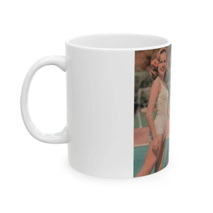 Terry Moore #535 - 5x6 Magazine Page Photo Clipping (Vintage Female Icon) White Coffee Mug - Go Mug Yourself