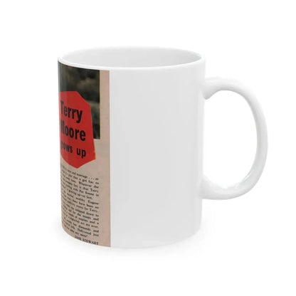 Terry Moore #535 - 5x6 Magazine Page Photo Clipping (Vintage Female Icon) White Coffee Mug - Go Mug Yourself