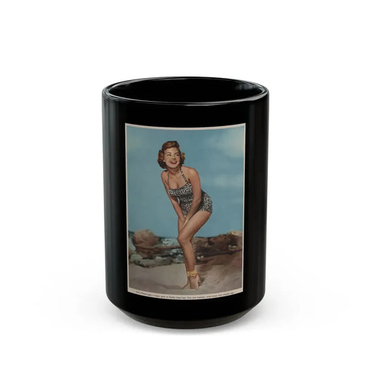 Terry Moore #536 - 6x8 Magazine Page Photo Clipping (Vintage Female Icon) Black Coffee Mug 15oz - Go Mug Yourself