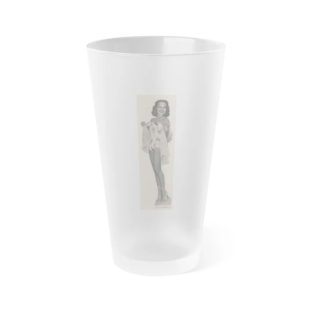 Terry Moore #537 - 63.4x9.5 Magazine Page Photo Clipping (Vintage Female Icon) Frosted Pint Glass 16oz-16oz-Frosted-Go Mug Yourself