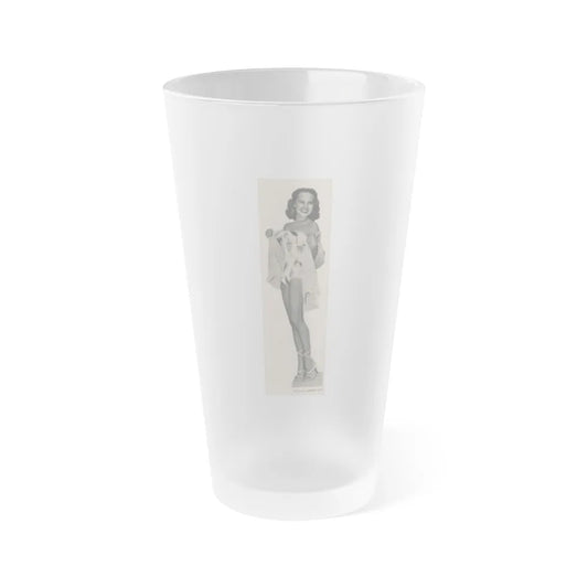 Terry Moore #537 - 63.4x9.5 Magazine Page Photo Clipping (Vintage Female Icon) Frosted Pint Glass 16oz-16oz-Frosted-Go Mug Yourself