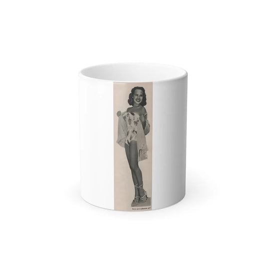 Terry Moore #537 - 63.4x9.5 Magazine Page Photo Clipping (Vintage Female Icons) Color Changing Mug 11oz-11oz-Go Mug Yourself