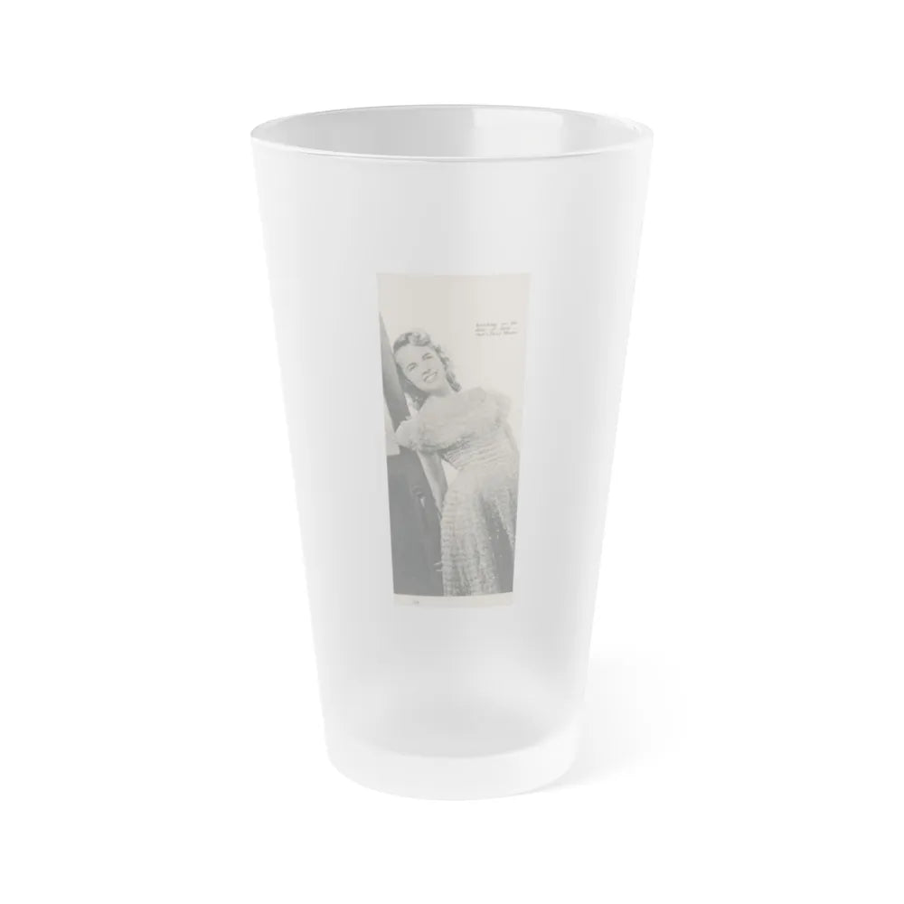 Terry Moore #538 - 63.4x9.5 Magazine Page Photo Clipping (Vintage Female Icon) Frosted Pint Glass 16oz-16oz-Frosted-Go Mug Yourself