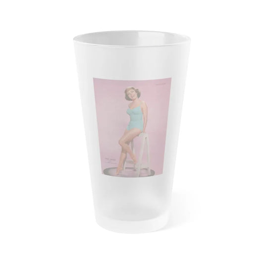 Terry Moore #539 - 8x11 60's Era Photoplay Magazine Page (Vintage Female Icon) Frosted Pint Glass 16oz-16oz-Frosted-Go Mug Yourself