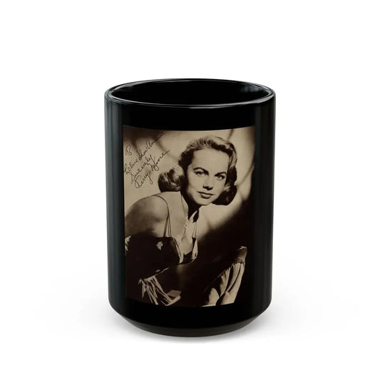 Terry Moore #540 - Magazine Page Photo (Vintage Female Icon) Black Coffee Mug 15oz - Go Mug Yourself