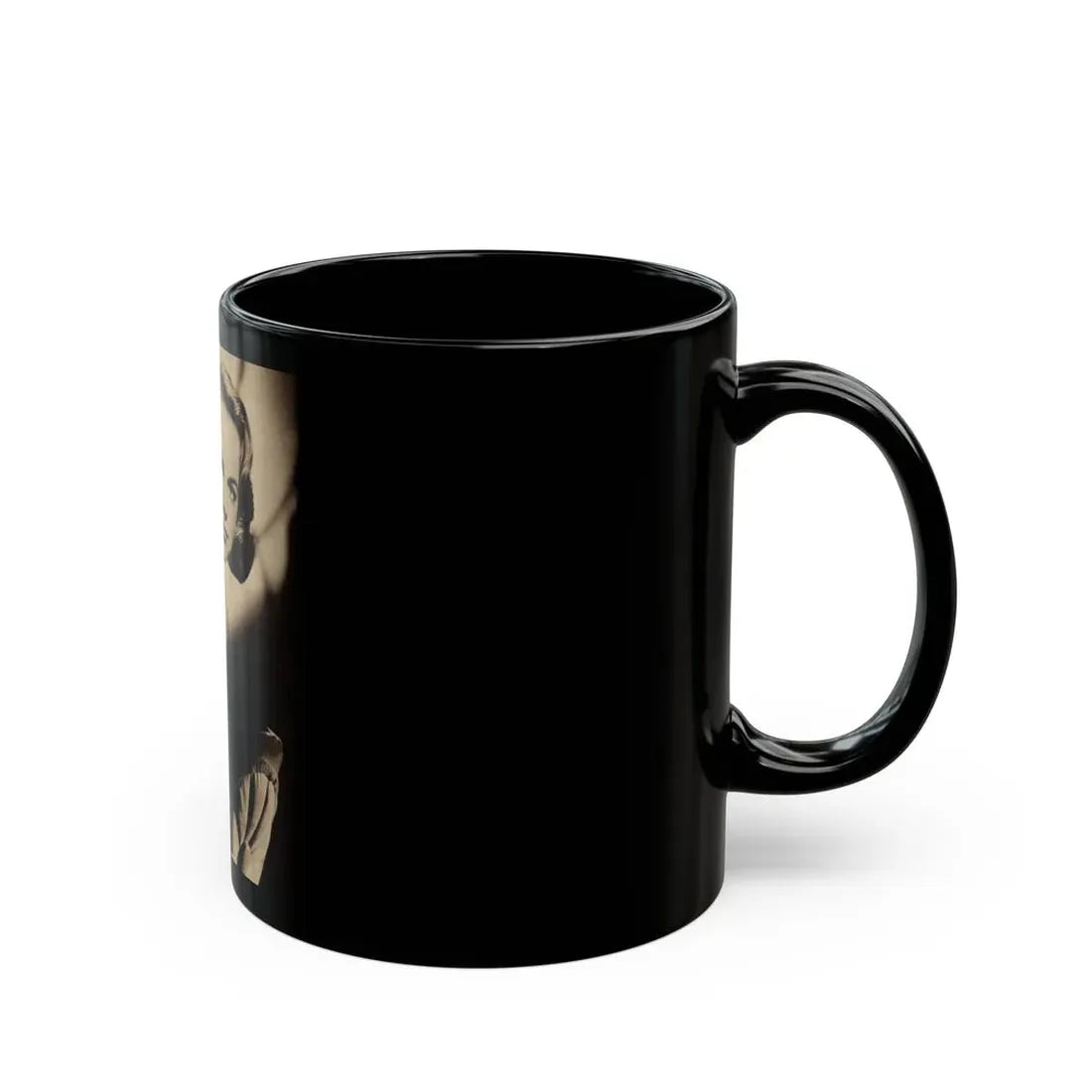 Terry Moore #540 - Magazine Page Photo (Vintage Female Icon) Black Coffee Mug - Go Mug Yourself
