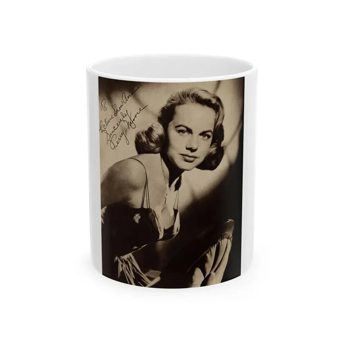 Terry Moore #540 - Magazine Page Photo (Vintage Female Icon) White Coffee Mug 11oz - Go Mug Yourself