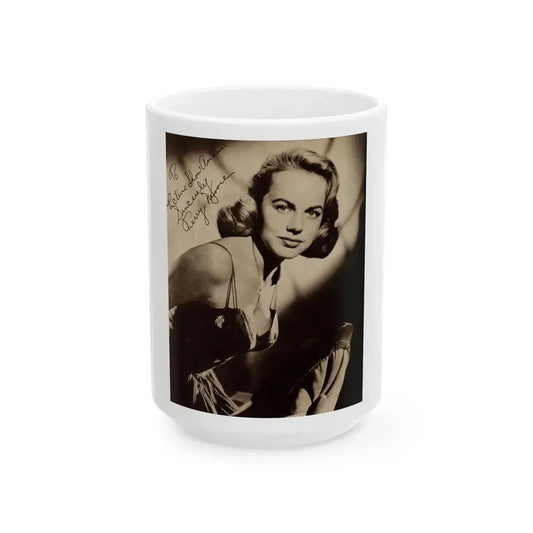 Terry Moore #540 - Magazine Page Photo (Vintage Female Icon) White Coffee Mug 15oz - Go Mug Yourself