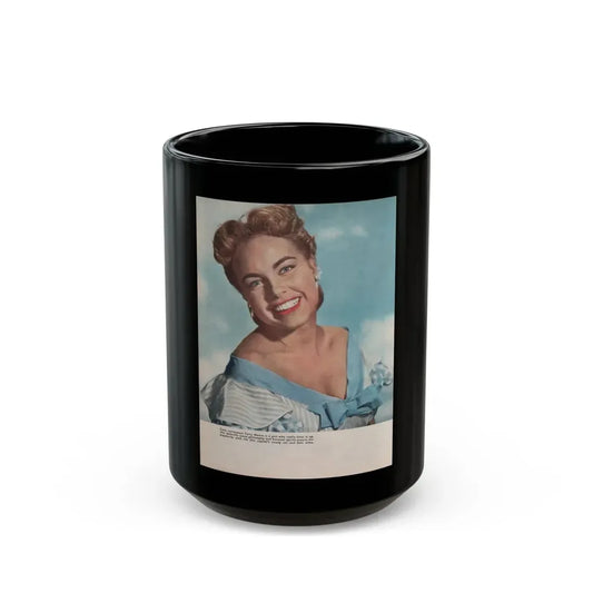 Terry Moore #541 - Magazine Page Photo (Vintage Female Icon) Black Coffee Mug 15oz - Go Mug Yourself