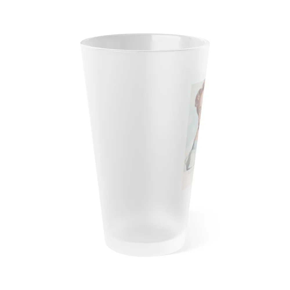 Terry Moore #541 - Magazine Page Photo (Vintage Female Icon) Frosted Pint Glass 16oz-Go Mug Yourself