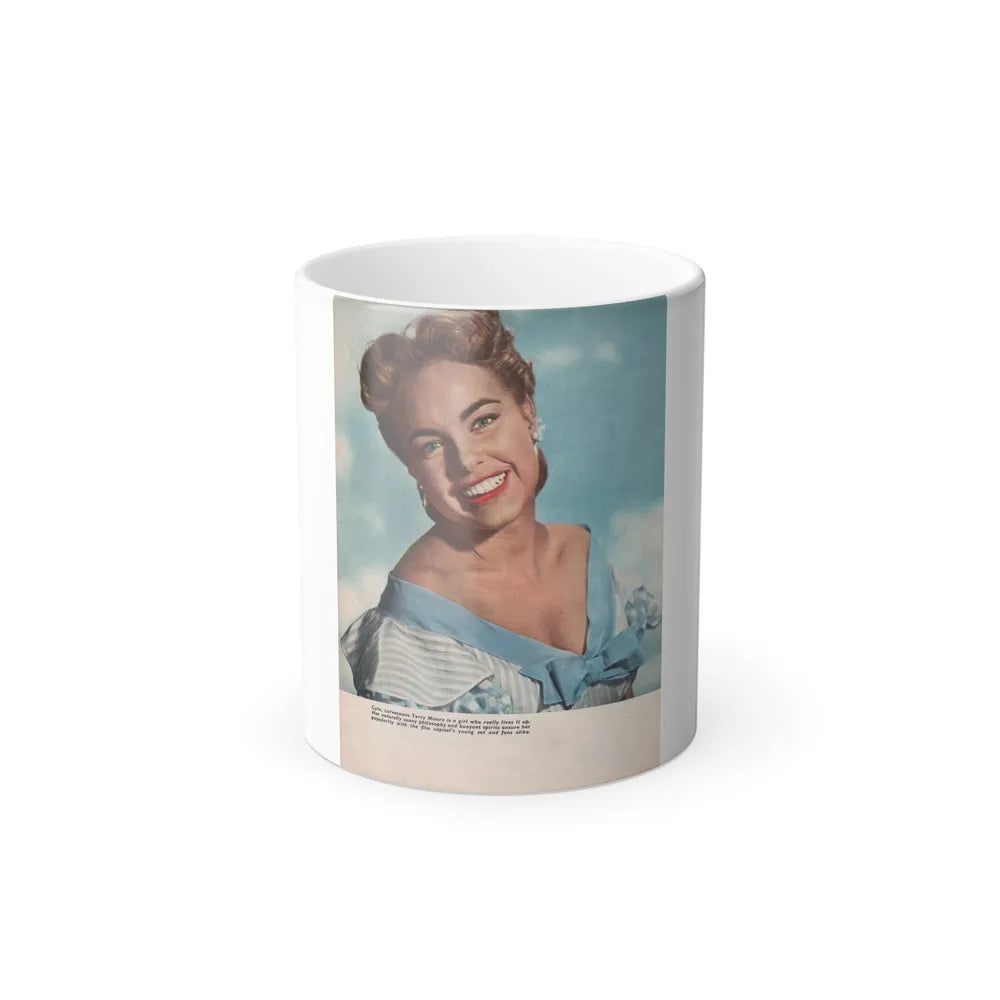 Terry Moore #541 - Magazine Page Photo (Vintage Female Icons) Color Changing Mug 11oz-11oz-Go Mug Yourself