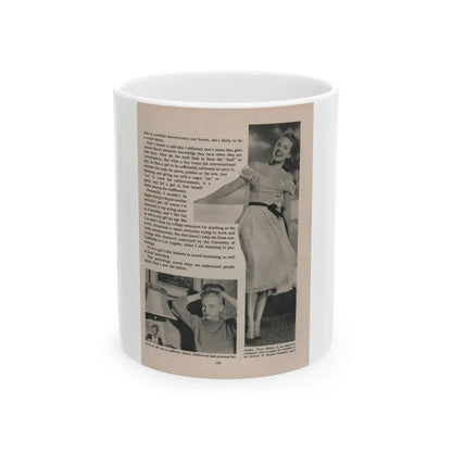 Terry Moore #542 - 7x9.5 Magazine Page Photo Clipping (Vintage Female Icon) White Coffee Mug 11oz - Go Mug Yourself