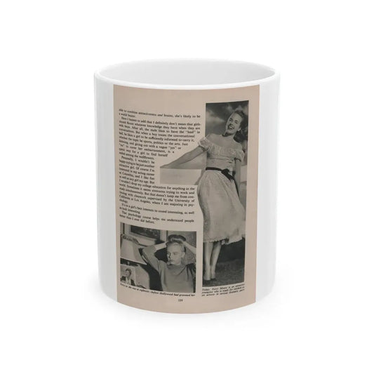 Terry Moore #542 - 7x9.5 Magazine Page Photo Clipping (Vintage Female Icon) White Coffee Mug 11oz - Go Mug Yourself