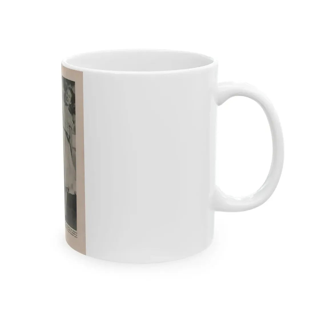 Terry Moore #542 - 7x9.5 Magazine Page Photo Clipping (Vintage Female Icon) White Coffee Mug - Go Mug Yourself