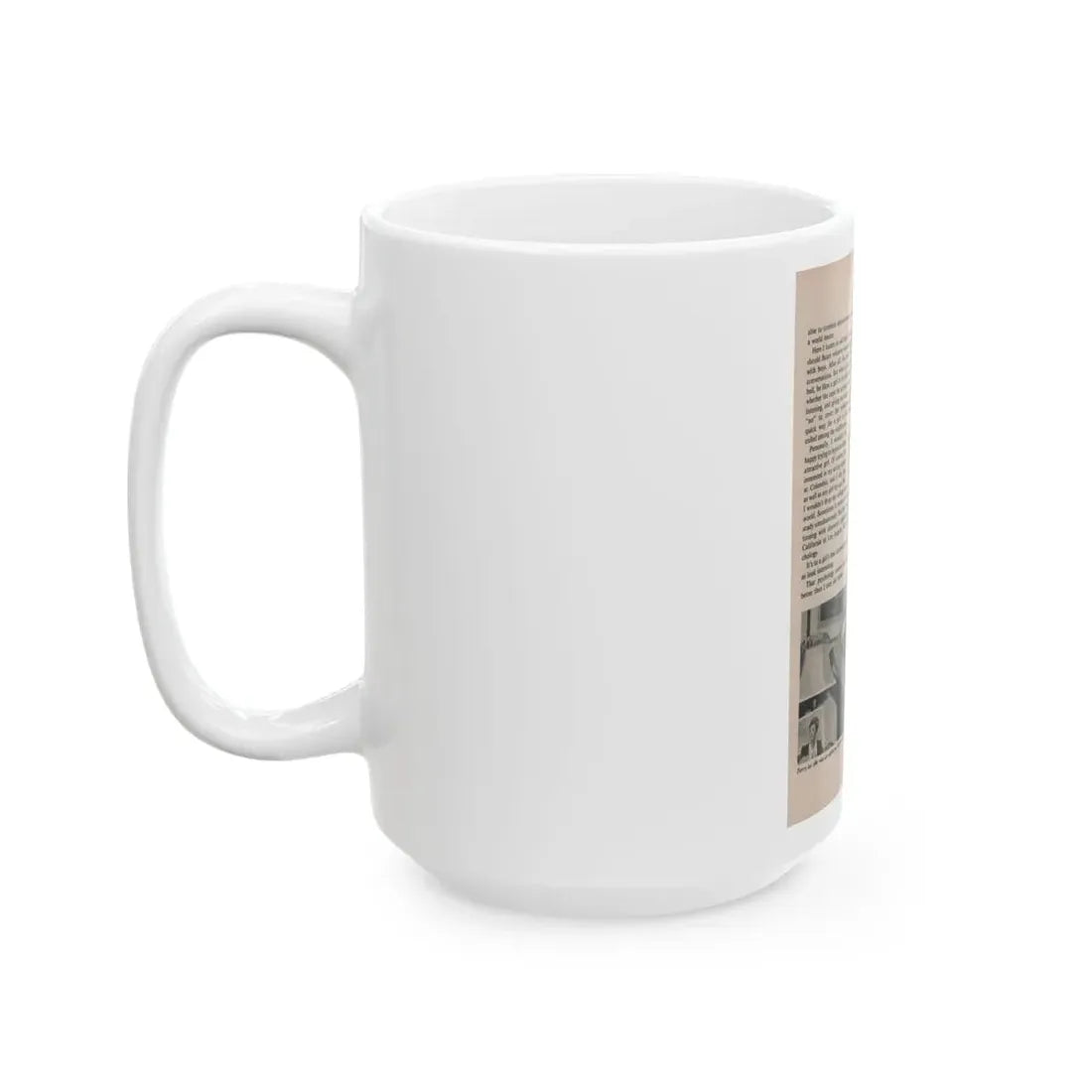 Terry Moore #542 - 7x9.5 Magazine Page Photo Clipping (Vintage Female Icon) White Coffee Mug - Go Mug Yourself