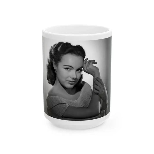 Terry Moore #550 (Vintage Female Icon) White Coffee Mug 15oz - Go Mug Yourself