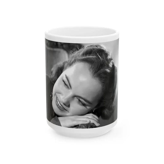 Terry Moore #552 (Vintage Female Icon) White Coffee Mug 15oz - Go Mug Yourself