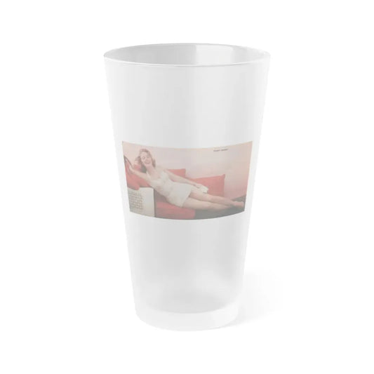Terry Moore #556 - 7.75x3.75 Magazine Page Photo Clipping (Vintage Female Icon) Frosted Pint Glass 16oz 16oz Frosted - Go Mug Yourself