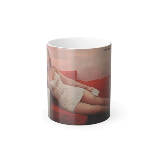 Terry Moore #556 - 7.75x3.75 Magazine Page Photo Clipping (Vintage Female Icons) Color Changing Mug 11oz-11oz-Go Mug Yourself