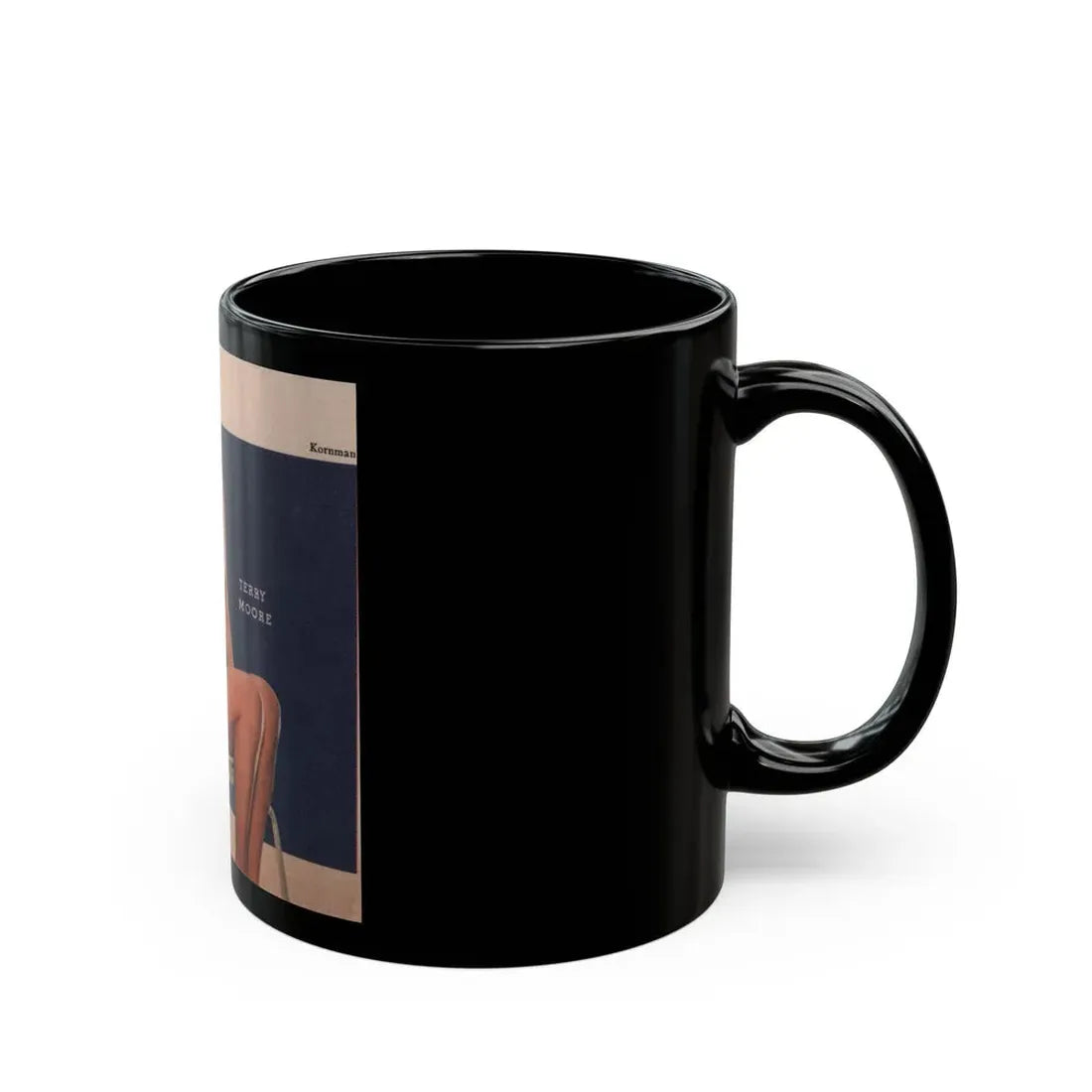 Terry Moore #557 - Magazine Page Photo Clipping (Vintage Female Icon) Black Coffee Mug - Go Mug Yourself