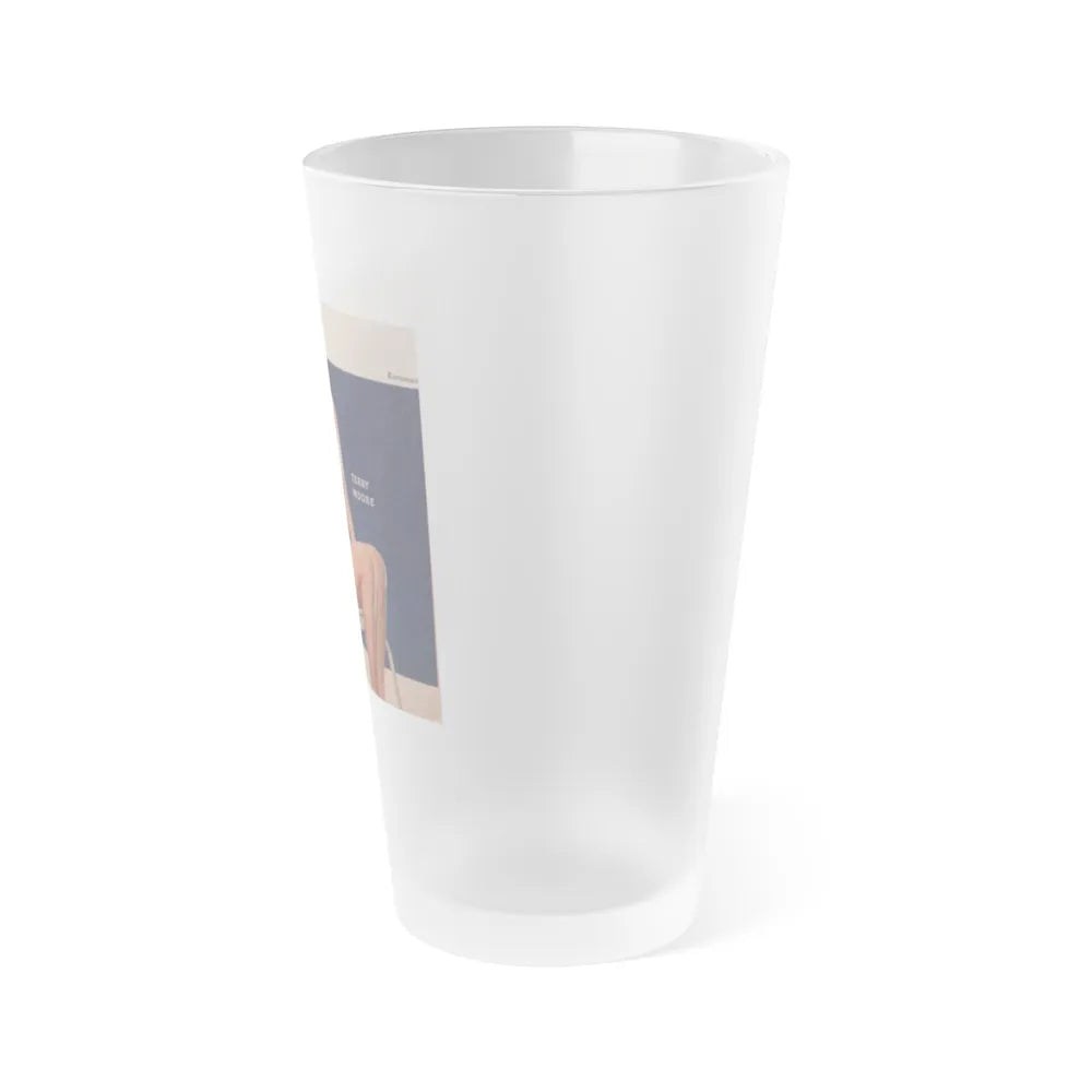 Terry Moore #557 - Magazine Page Photo Clipping (Vintage Female Icon) Frosted Pint Glass 16oz-Go Mug Yourself