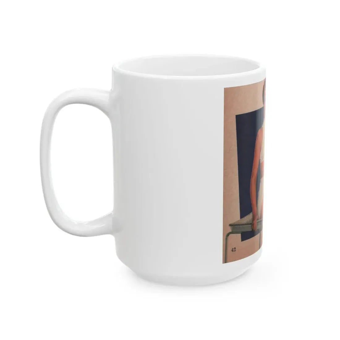 Terry Moore #557 - Magazine Page Photo Clipping (Vintage Female Icon) White Coffee Mug - Go Mug Yourself