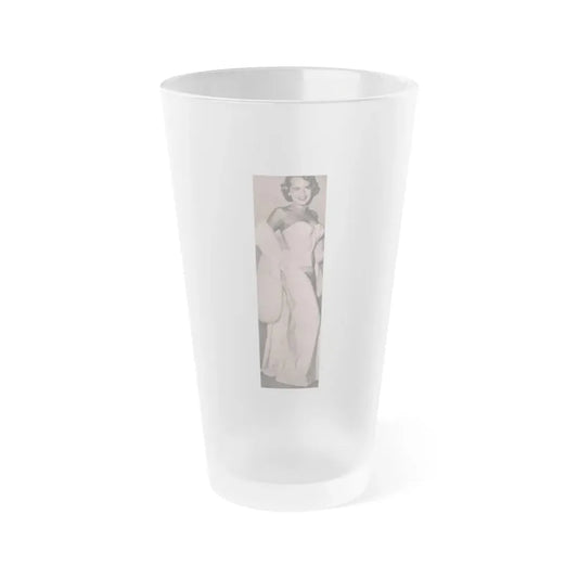 Terry Moore #558 - 1.75x5.75 Magazine Page Photo Clipping (Vintage Female Icon) Frosted Pint Glass 16oz 16oz Frosted - Go Mug Yourself