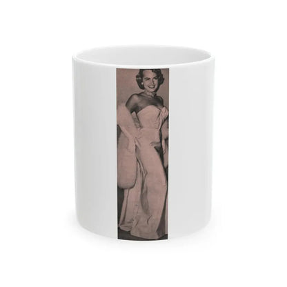 Terry Moore #558 - 1.75x5.75 Magazine Page Photo Clipping (Vintage Female Icon) White Coffee Mug 11oz - Go Mug Yourself