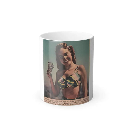 Terry Moore #559 - Magazine Page Photo Clipping (Vintage Female Icon) Color Changing Mug 11oz 11oz - Go Mug Yourself