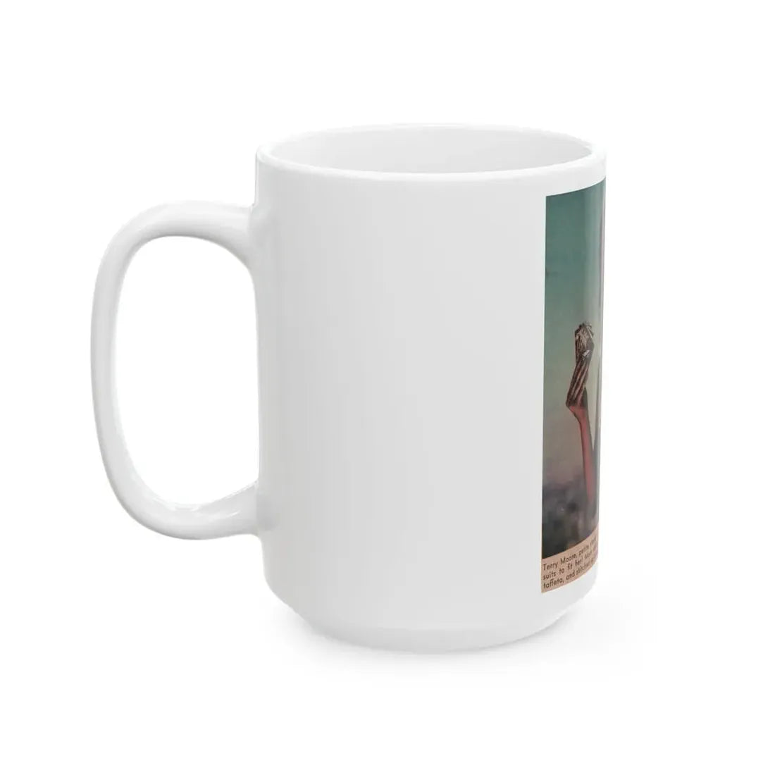 Terry Moore #559 - Magazine Page Photo Clipping (Vintage Female Icon) White Coffee Mug - Go Mug Yourself