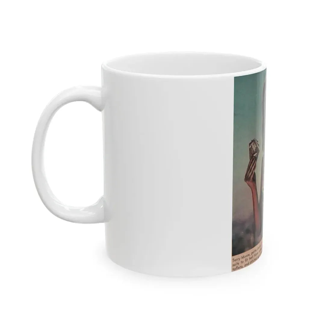 Terry Moore #559 - Magazine Page Photo Clipping (Vintage Female Icon) White Coffee Mug - Go Mug Yourself