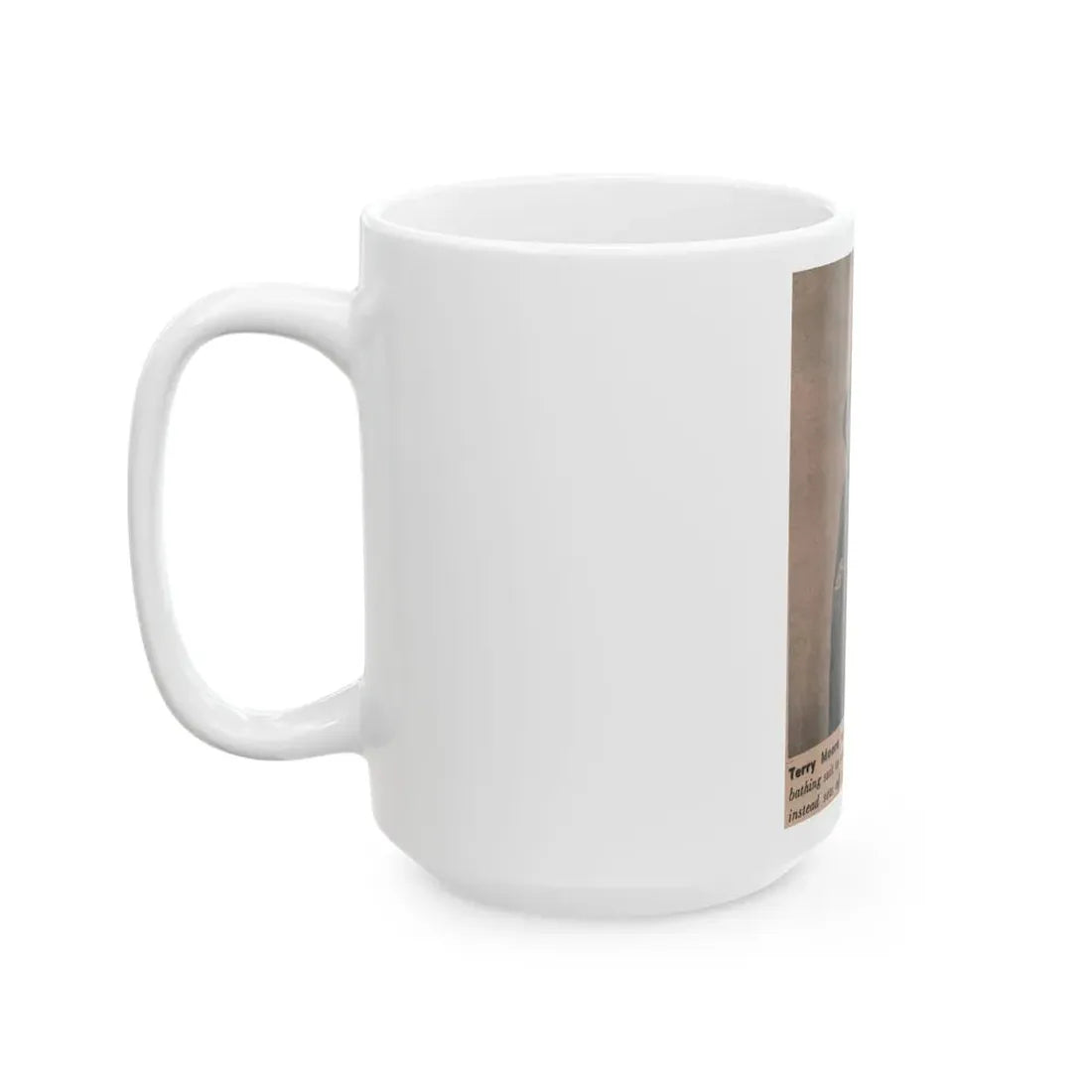 Terry Moore #560 - Magazine Page Photo Clipping (Vintage Female Icon) White Coffee Mug - Go Mug Yourself