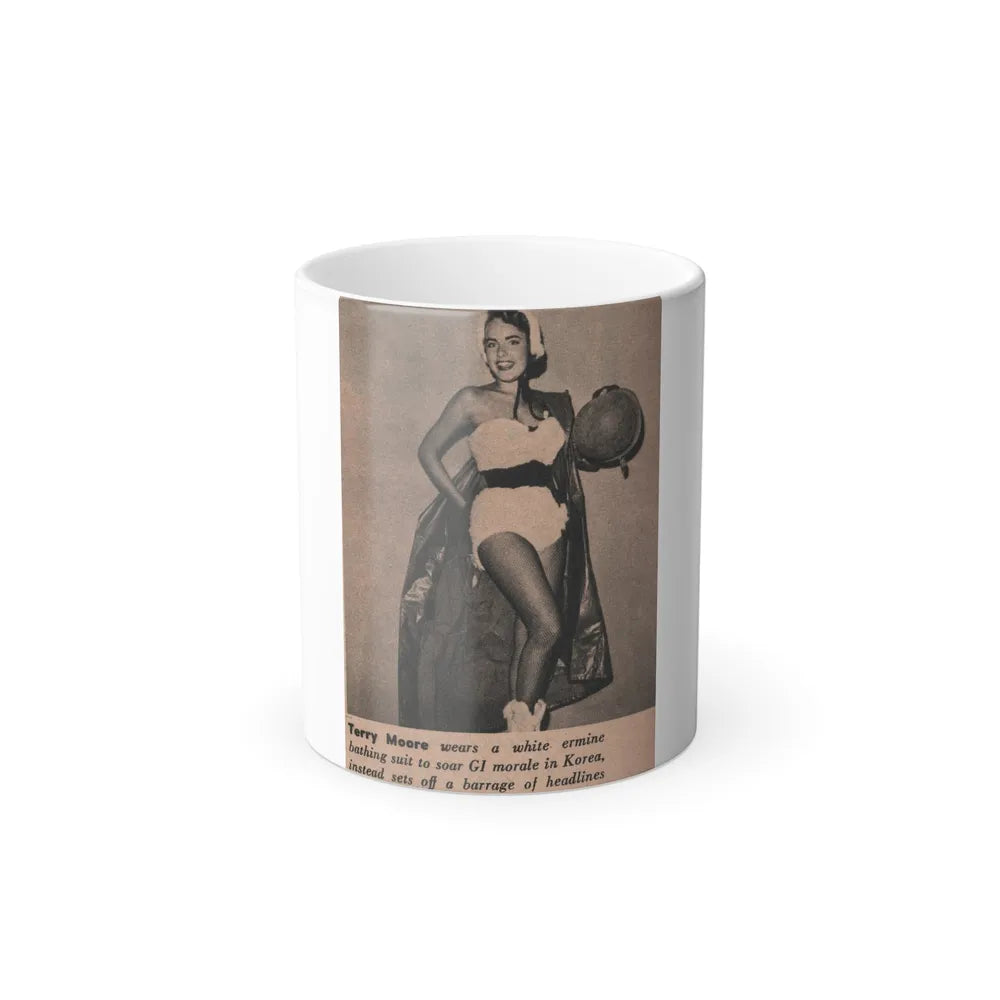 Terry Moore #560 - Magazine Page Photo Clipping (Vintage Female Icons) Color Changing Mug 11oz-11oz-Go Mug Yourself