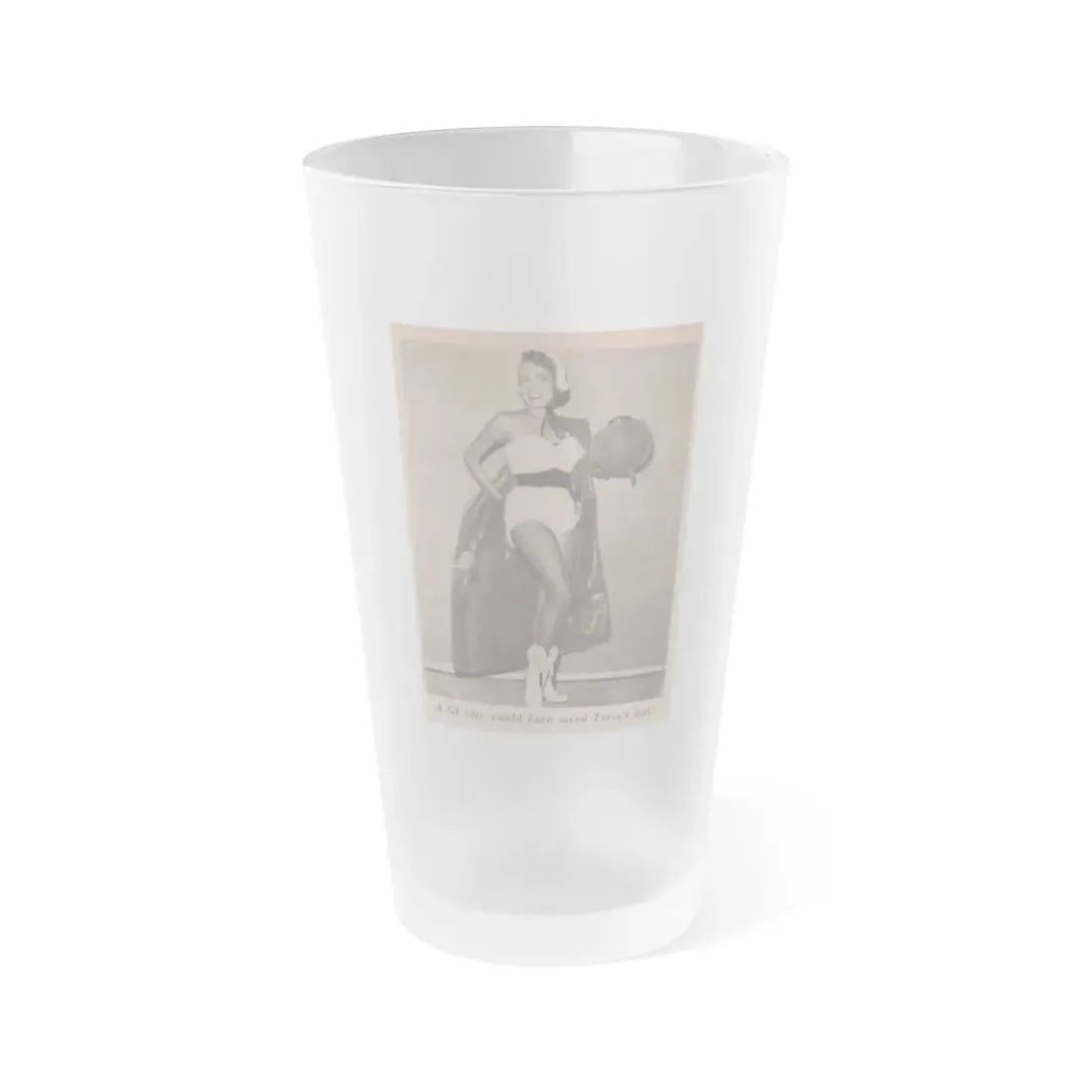 Terry Moore #561 - Magazine Page Photo Clipping (Vintage Female Icon) Frosted Pint Glass 16oz 16oz Frosted - Go Mug Yourself