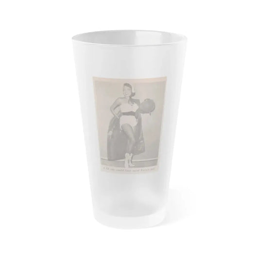 Terry Moore #561 - Magazine Page Photo Clipping (Vintage Female Icon) Frosted Pint Glass 16oz 16oz Frosted - Go Mug Yourself