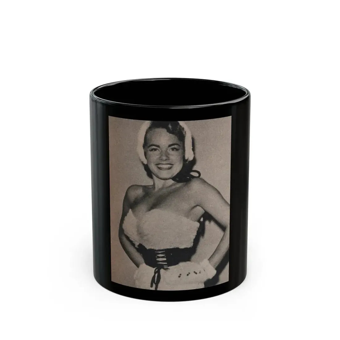 Terry Moore #562 - Magazine Page Photo Clipping (Vintage Female Icon) Black Coffee Mug 11oz - Go Mug Yourself