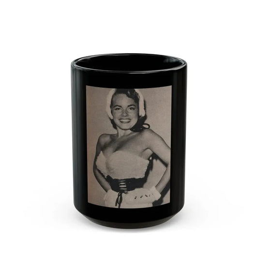 Terry Moore #562 - Magazine Page Photo Clipping (Vintage Female Icon) Black Coffee Mug 15oz - Go Mug Yourself