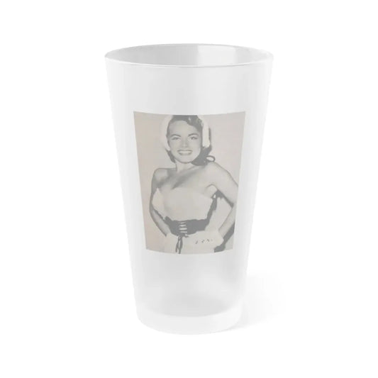 Terry Moore #562 - Magazine Page Photo Clipping (Vintage Female Icon) Frosted Pint Glass 16oz 16oz Frosted - Go Mug Yourself