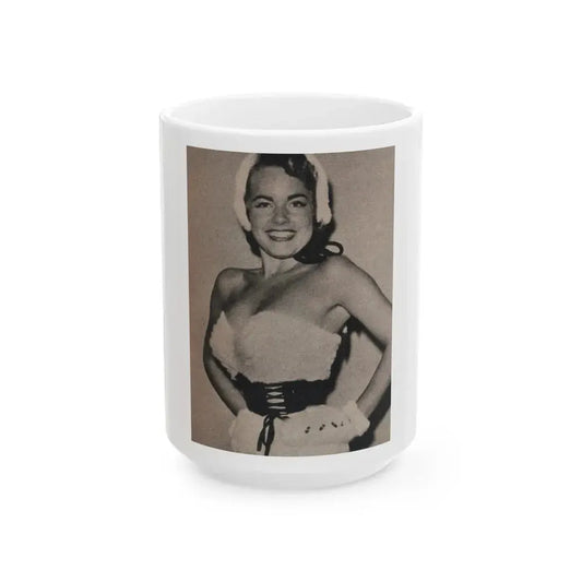 Terry Moore #562 - Magazine Page Photo Clipping (Vintage Female Icon) White Coffee Mug 15oz - Go Mug Yourself