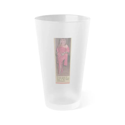 Terry Moore #565 - 1.75x5 Magazine Page Photo Clipping Circa 1980's (Vintage Female Icon) Frosted Pint Glass 16oz 16oz Frosted - Go Mug Yourself