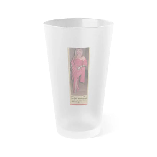 Terry Moore #565 - 1.75x5 Magazine Page Photo Clipping Circa 1980's (Vintage Female Icon) Frosted Pint Glass 16oz 16oz Frosted - Go Mug Yourself