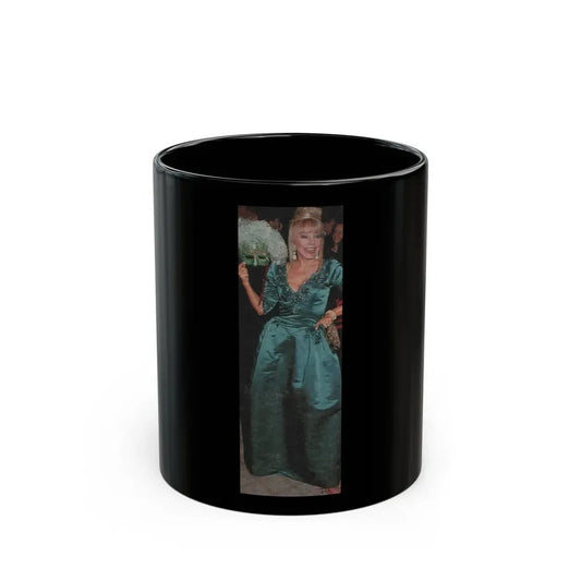 Terry Moore #566 - Magazine Page Photo Clipping Circa 1980's (Vintage Female Icon) Black Coffee Mug 11oz - Go Mug Yourself