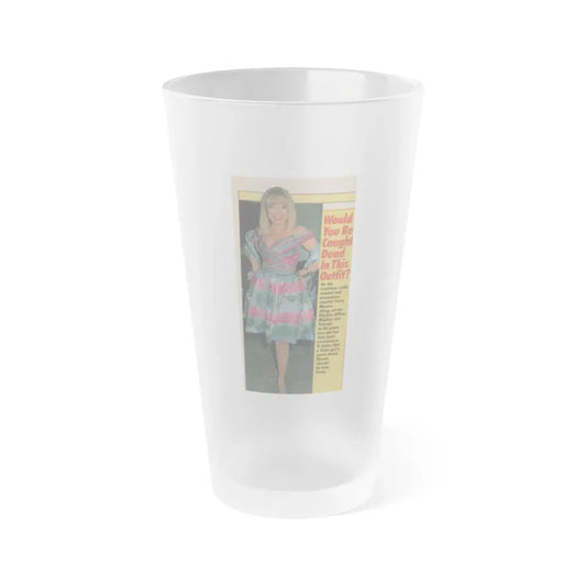 Terry Moore #567 - Magazine Page Photo Clipping Circa 1980's (Vintage Female Icon) Frosted Pint Glass 16oz 16oz Frosted - Go Mug Yourself
