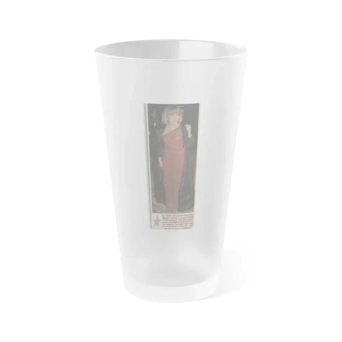 Terry Moore #568 - 2.5x6.5 Magazine Page Photo Clipping Circa 1980's (Vintage Female Icon) Frosted Pint Glass 16oz 16oz Frosted - Go Mug Yourself