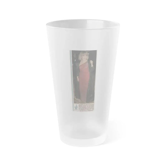 Terry Moore #568 - 2.5x6.5 Magazine Page Photo Clipping Circa 1980's (Vintage Female Icon) Frosted Pint Glass 16oz 16oz Frosted - Go Mug Yourself