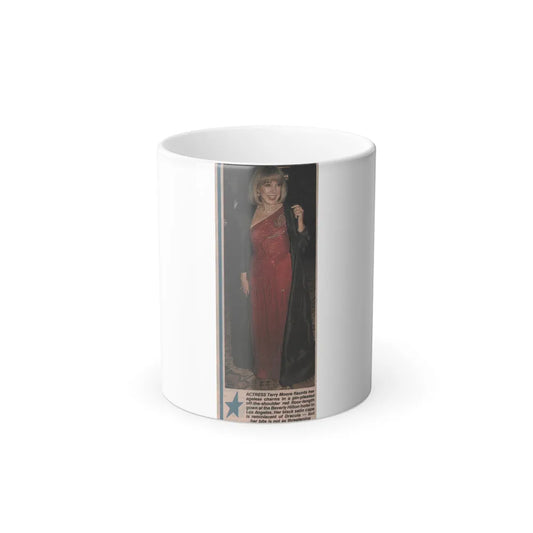 Terry Moore #568 - 2.5x6.5 Magazine Page Photo Clipping Circa 1980's (Vintage Female Icons) Color Changing Mug 11oz-11oz-Go Mug Yourself