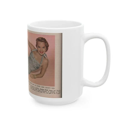 Terry Moore #569 - 6.75x4 Modern Screen Mag. July '55 (Vintage Female Icon) White Coffee Mug - Go Mug Yourself