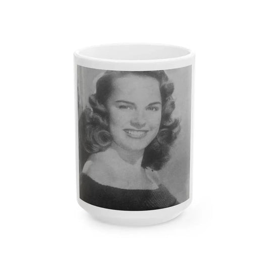 Terry Moore #570 (Vintage Female Icon) White Coffee Mug 15oz - Go Mug Yourself